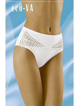 Panties Wolbar  Women\'s panties with a classic cut, made of pleasant to the touch material. The panties are decorated with lace inserts.