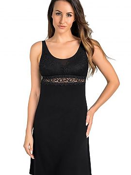 Sexy shirt Teyli  Women\'s t-shirt in deep black color. It is made of high-quality, airy viscose, which is pleasant to the touch and has cooling properties wi