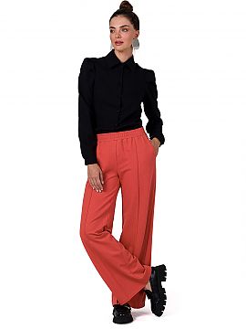 Women trousers BeWear  These pants are a unique product, designed and manufactured in Poland. Made of soft cotton sweatshirt knit fabric, they provide unparalleled