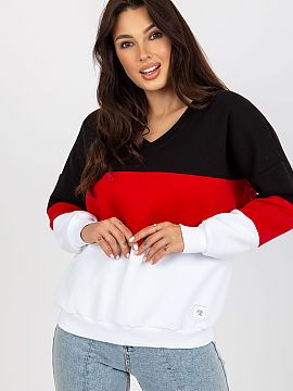 Sweatshirt Relevance  This sweatshirt in three colors is a unique addition to your daily closet. Made of mostly cotton material, it provides comfortable wear. It 