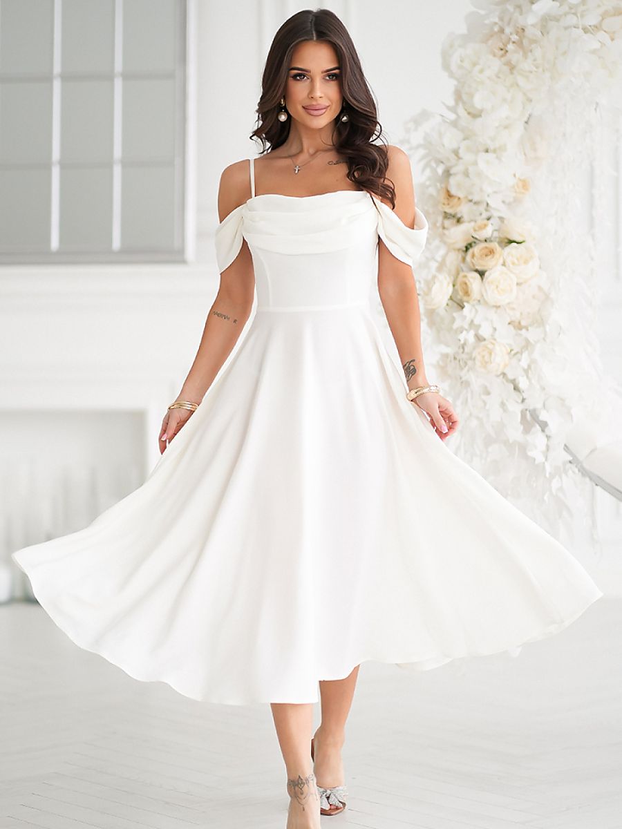 Evening dress model 210729 Bicotone 