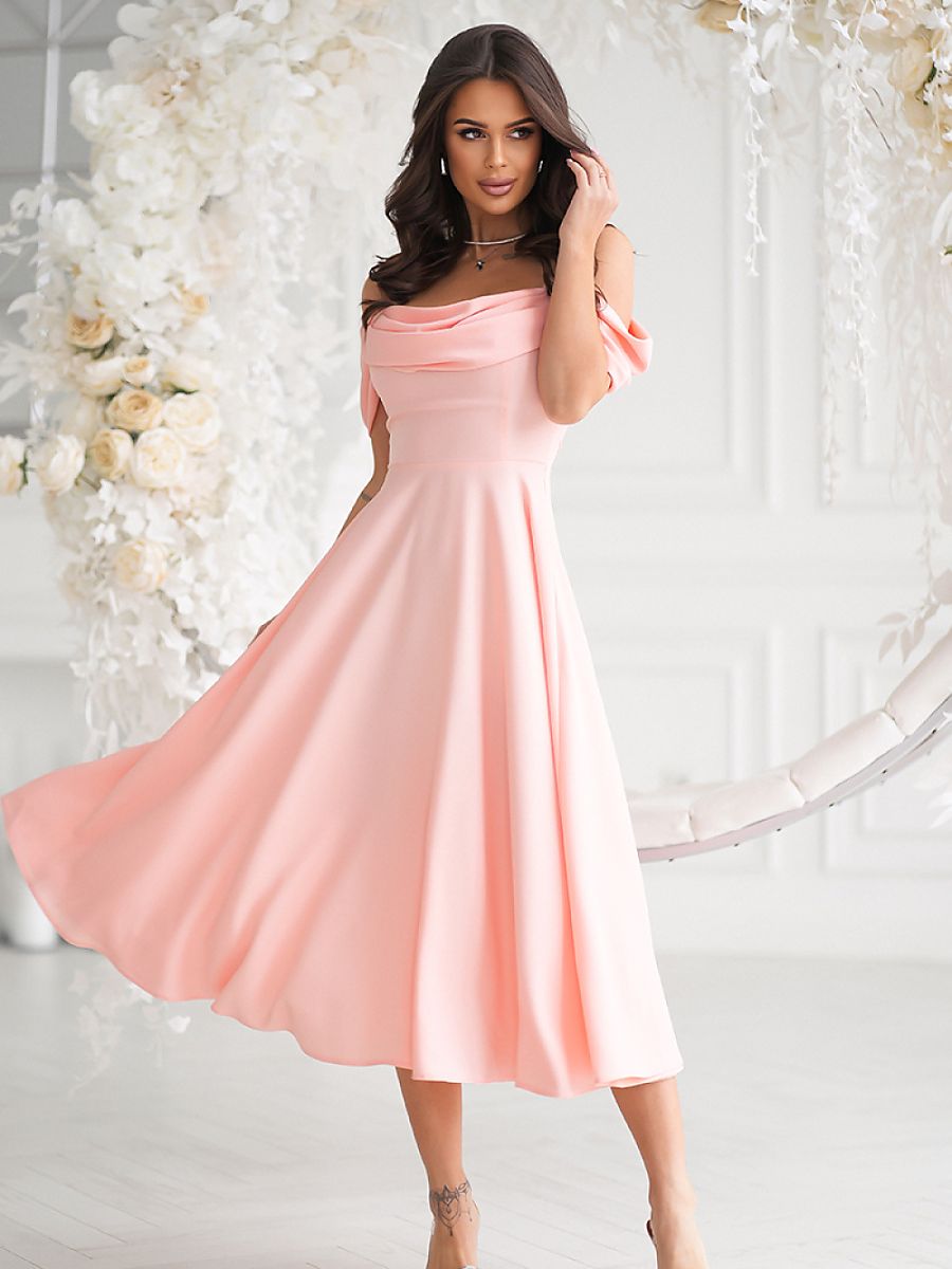  Evening dress model 210731 Bicotone 
