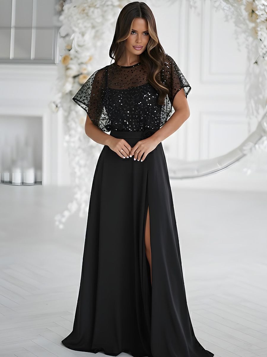  Long dress model 219685 Bicotone 