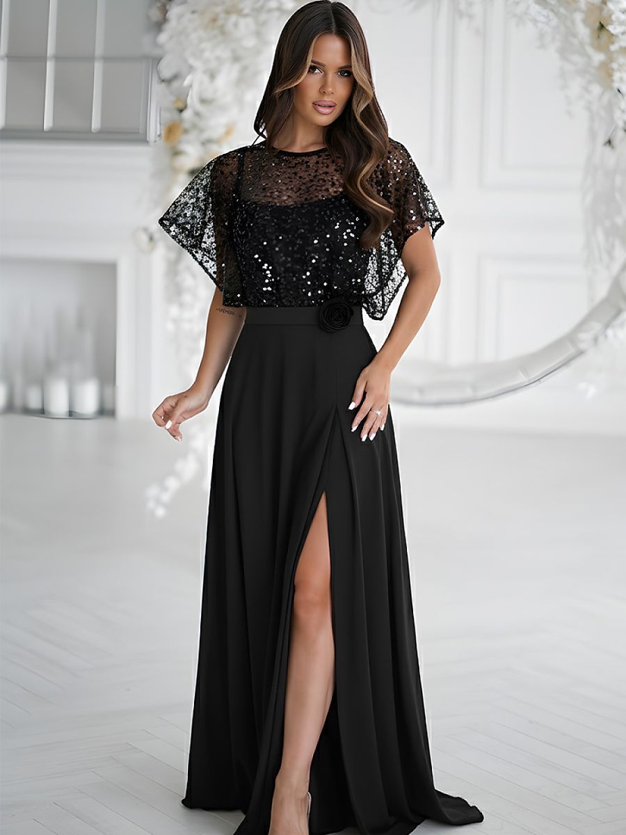  Long dress model 219685 Bicotone 