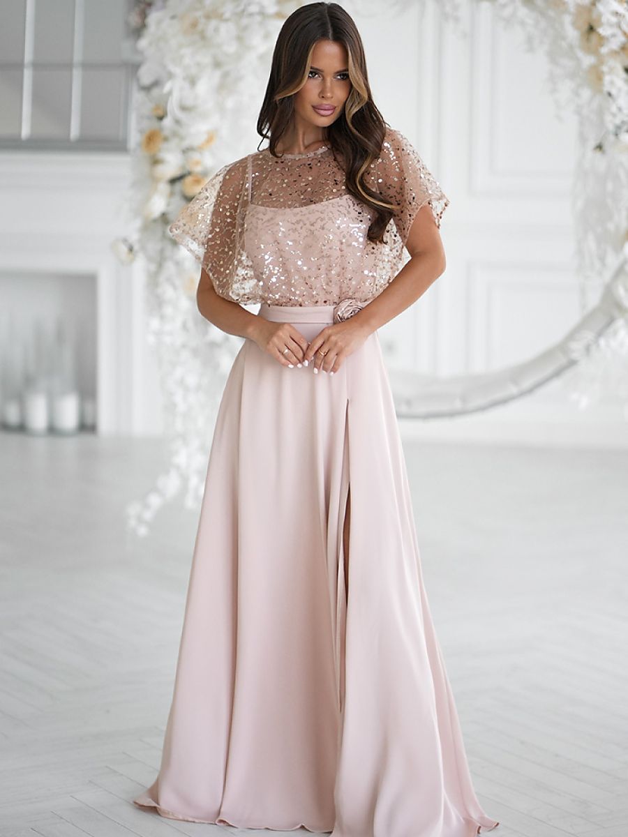  Long dress model 219689 Bicotone 