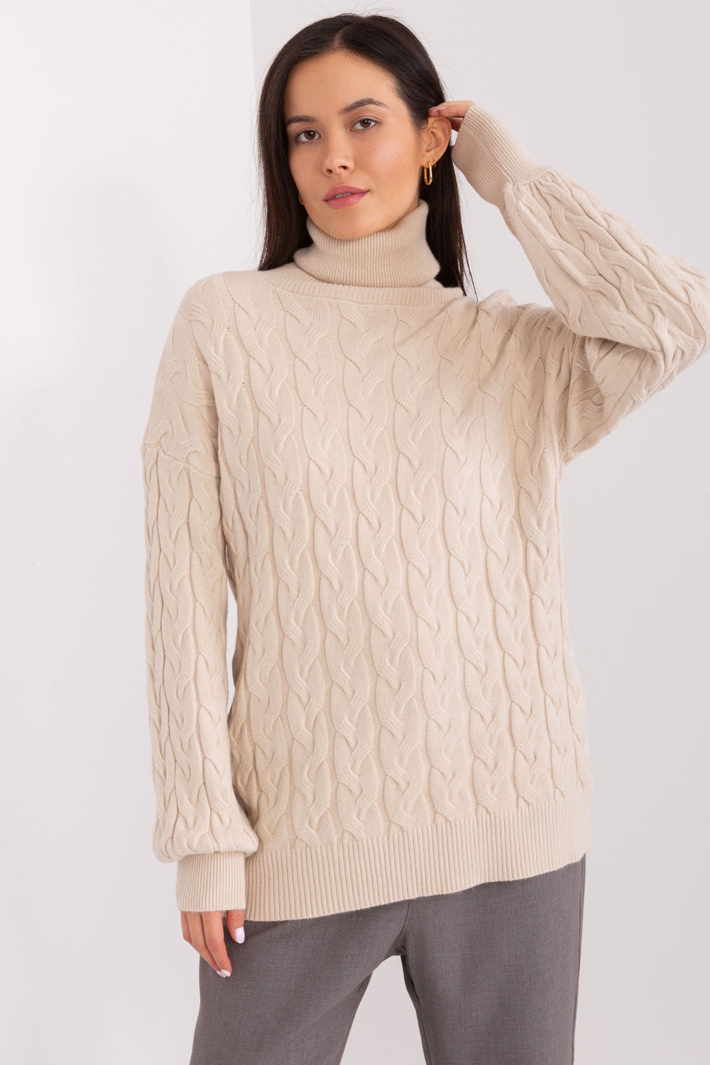 Adult Product 18+ - Turtleneck model 188302 AT - AT - Sweaters, Pullovers, Jumpers, Turtlenecks, Boleros, Shrugs - KS Store