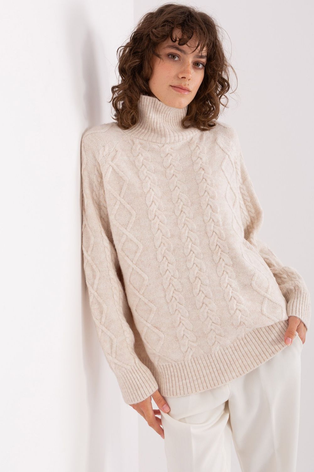 Adult Product 18+ - Turtleneck model 189227 AT - AT - Sweaters, Pullovers, Jumpers, Turtlenecks, Boleros, Shrugs - KS Store