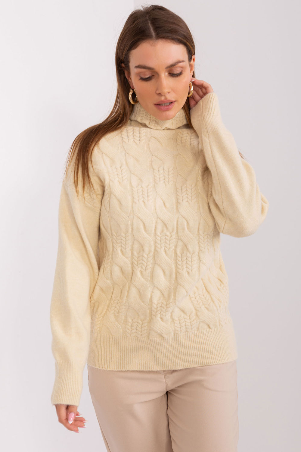 Adult Product 18+ - Turtleneck model 189898 AT - AT - Sweaters, Pullovers, Jumpers, Turtlenecks, Boleros, Shrugs - KS Store