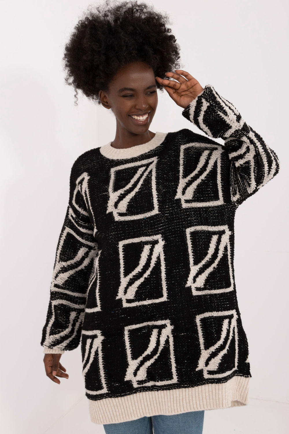 Adult Product 18+ - Jumper model 199236 Badu - Badu - Sweaters, Pullovers, Jumpers, Turtlenecks, Boleros, Shrugs - KS Store