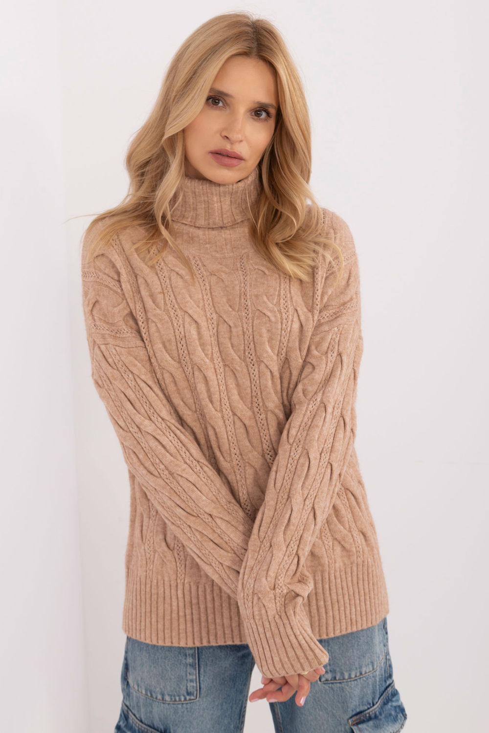 Adult Product 18+ - Turtleneck model 199521 AT - AT - Sweaters, Pullovers, Jumpers, Turtlenecks, Boleros, Shrugs - KS Store