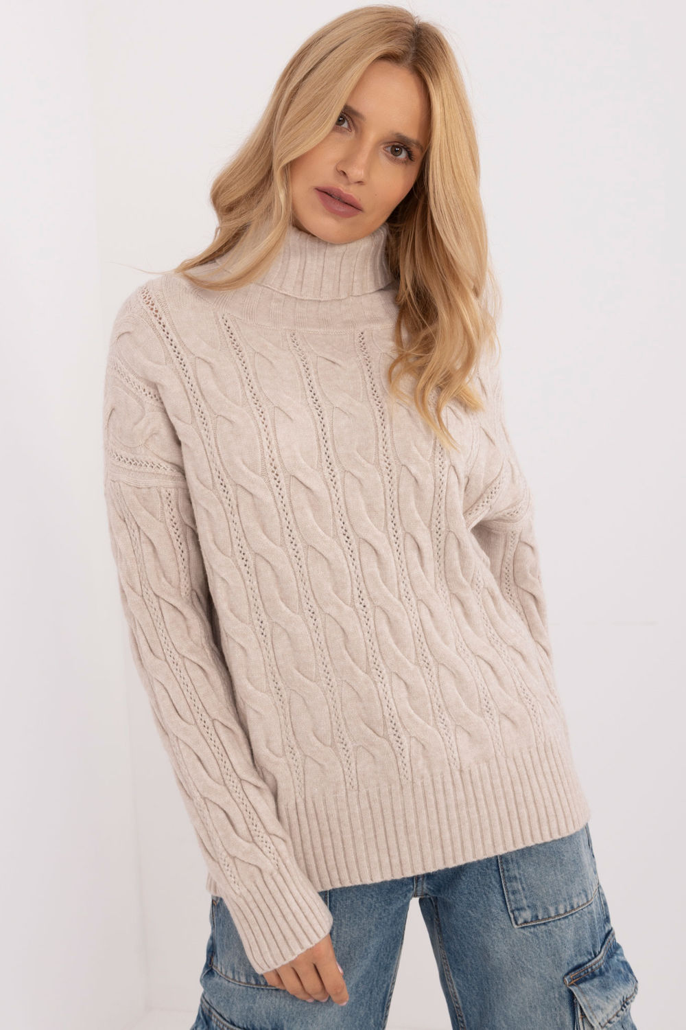 Adult Product 18+ - Turtleneck model 199524 AT - AT - Sweaters, Pullovers, Jumpers, Turtlenecks, Boleros, Shrugs - KS Store