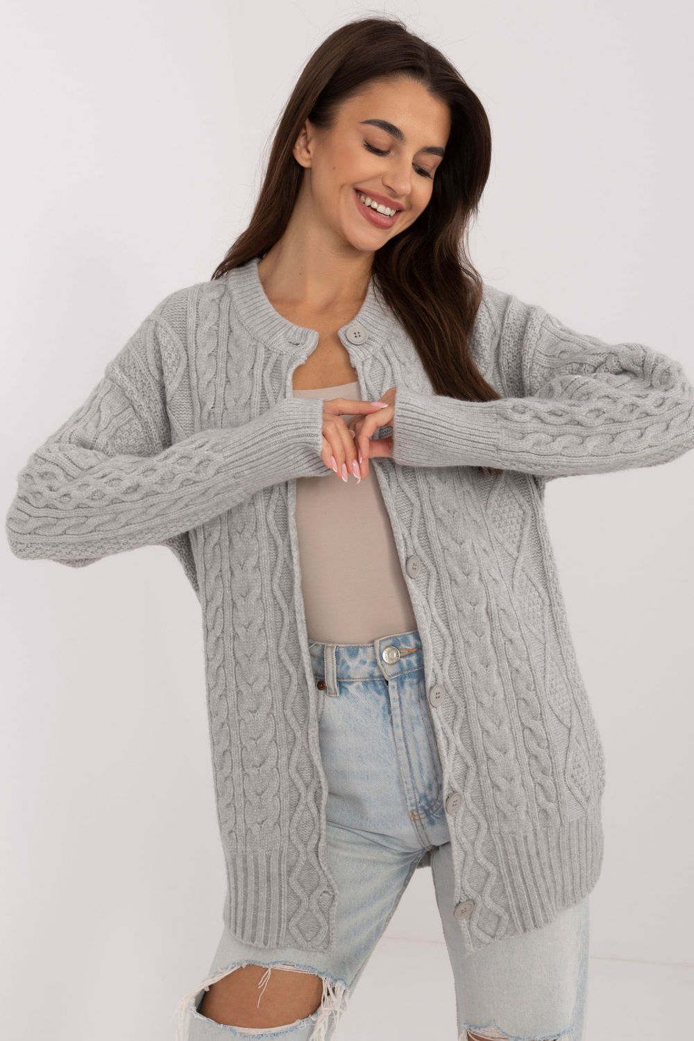 Adult Product 18+ - Cardigan model 199629 AT - AT - Cardigans for Women, Ponchos - KS Store