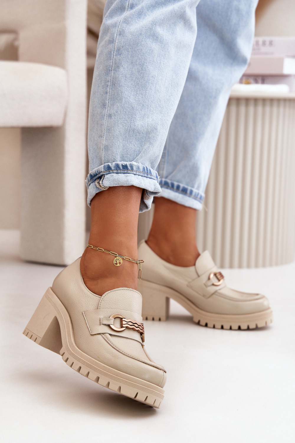 Adult Product 18+ - Heeled low shoes model 199811 Step in style - Step in style - Women`s Ankle Boots & Booties - KS Store