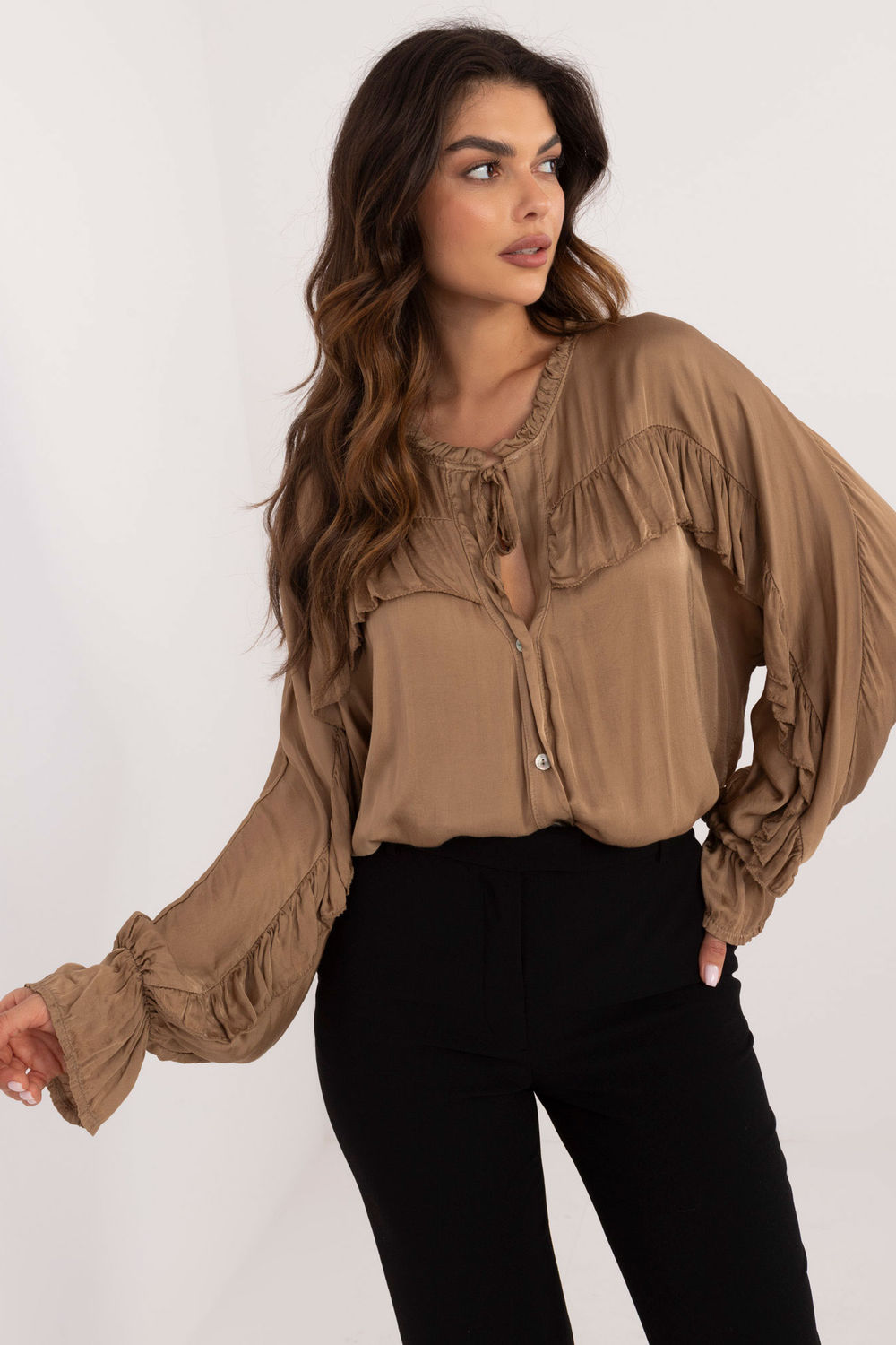 Adult Product 18+ - Long sleeve shirt model 201354 Och Bella - Och Bella - Shirts for Women - KS Store