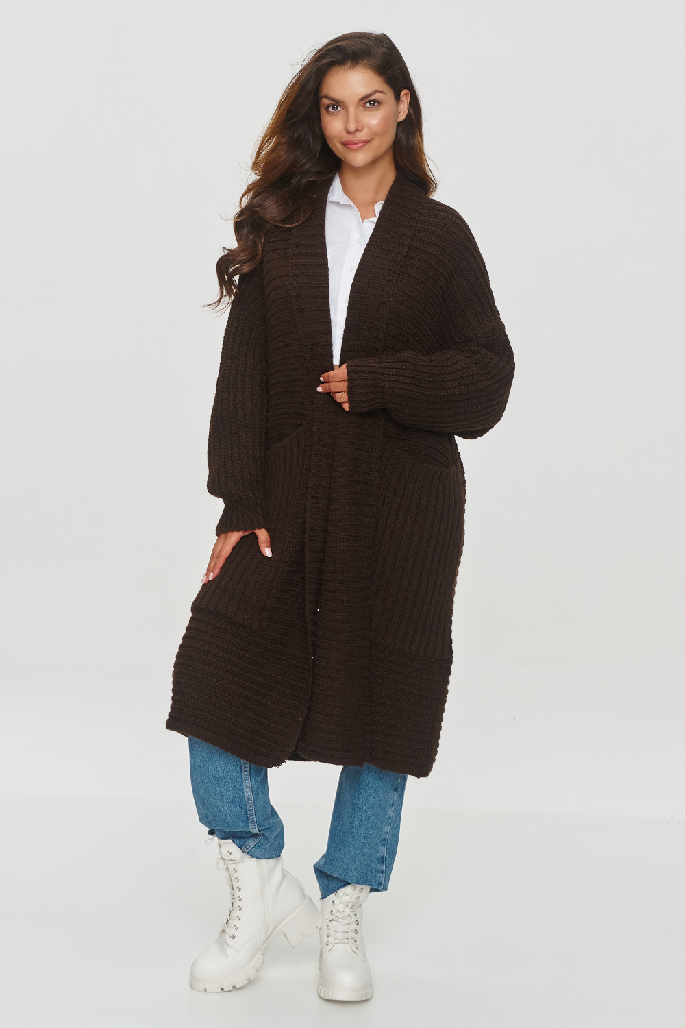 Adult Product 18+ - Cardigan model 201792 Makadamia - Makadamia - Cardigans for Women, Ponchos - KS Store