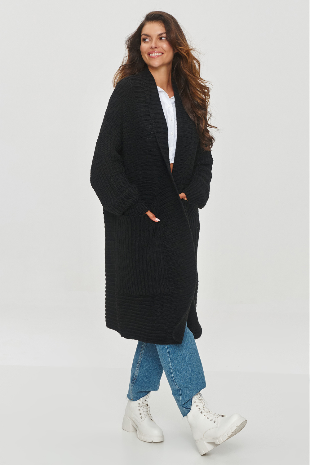 Adult Product 18+ - Cardigan model 201793 Makadamia - Makadamia - Cardigans for Women, Ponchos - KS Store