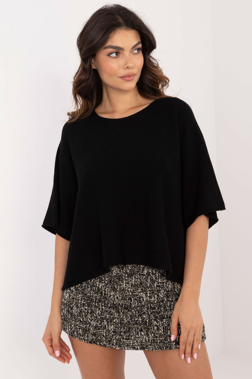 Adult Product 18+ - Short sleeve sweater model 202705 Italy Moda - Italy Moda - Sweaters, Pullovers, Jumpers, Turtlenecks, Boleros, Shrugs - KS Store