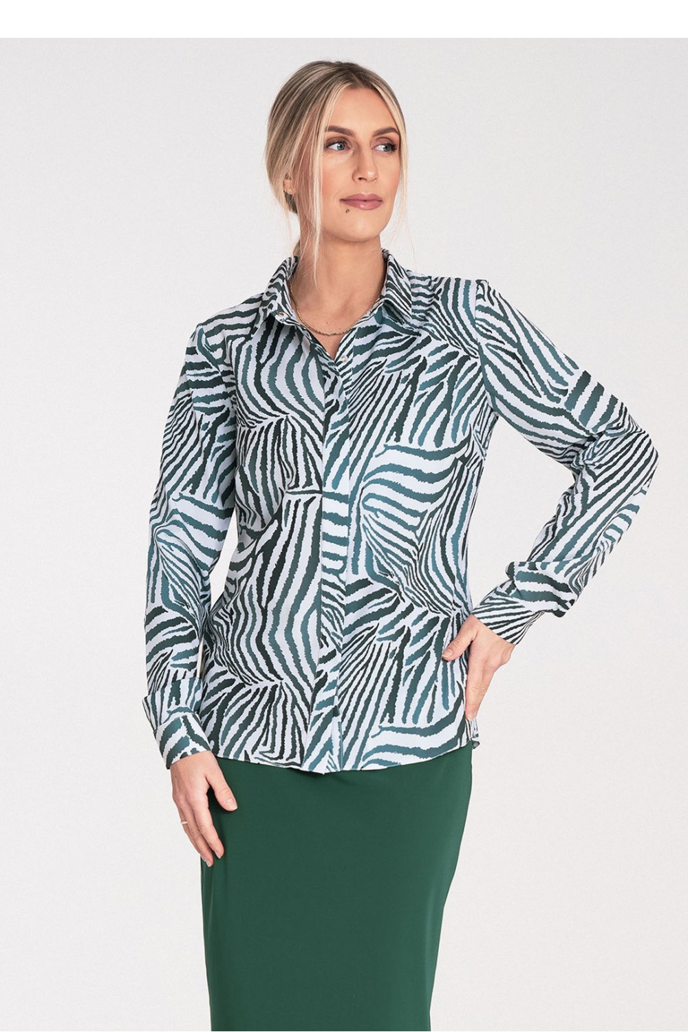 Adult Product 18+ - Long sleeve shirt model 204302 Figl - Figl - Shirts for Women - KS Store