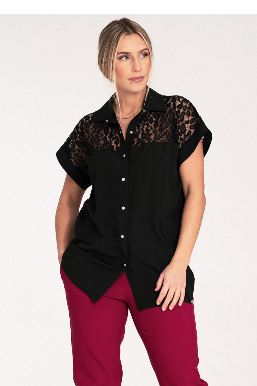Adult Product 18+ - Short sleeve shirt model 204319 Figl - Figl - Shirts for Women - KS Store