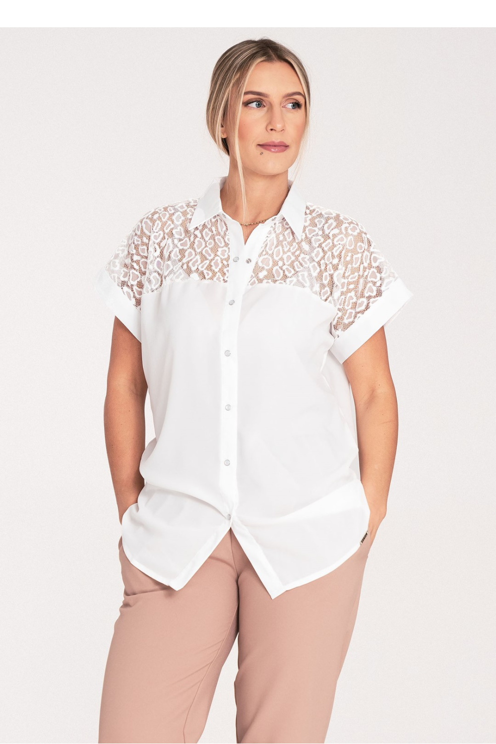 Adult Product 18+ - Short sleeve shirt model 204320 Figl - Figl - Shirts for Women - KS Store