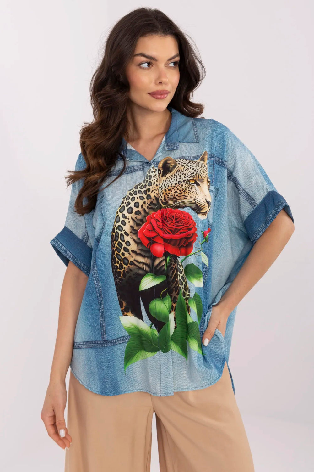 Adult Product 18+ - Long sleeve shirt model 210971 Italy Moda - Italy Moda - Shirts for Women - KS Store