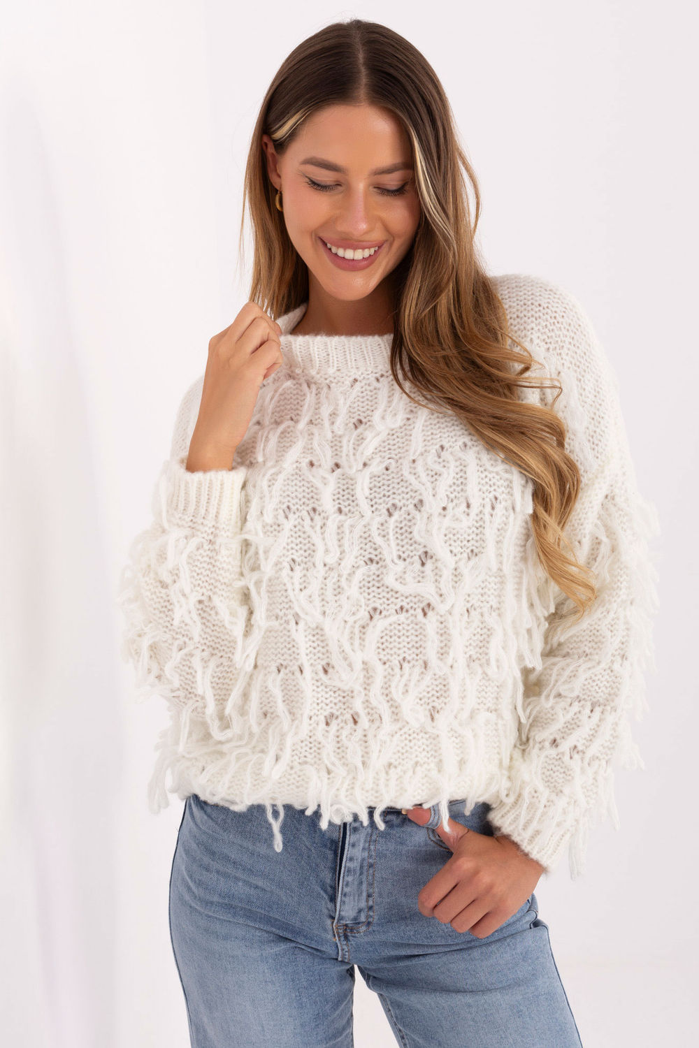 Adult Product 18+ - Jumper model 217052 Rue Paris - Rue Paris - Sweaters, Pullovers, Jumpers, Turtlenecks, Boleros, Shrugs - KS Store
