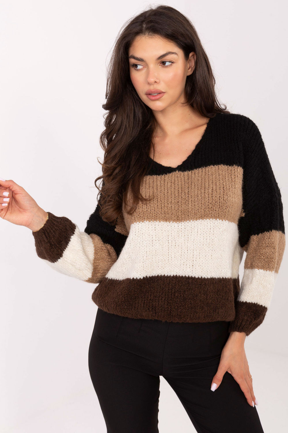 Adult Product 18+ - Jumper model 217972 Rue Paris - Rue Paris - Sweaters, Pullovers, Jumpers, Turtlenecks, Boleros, Shrugs - KS Store