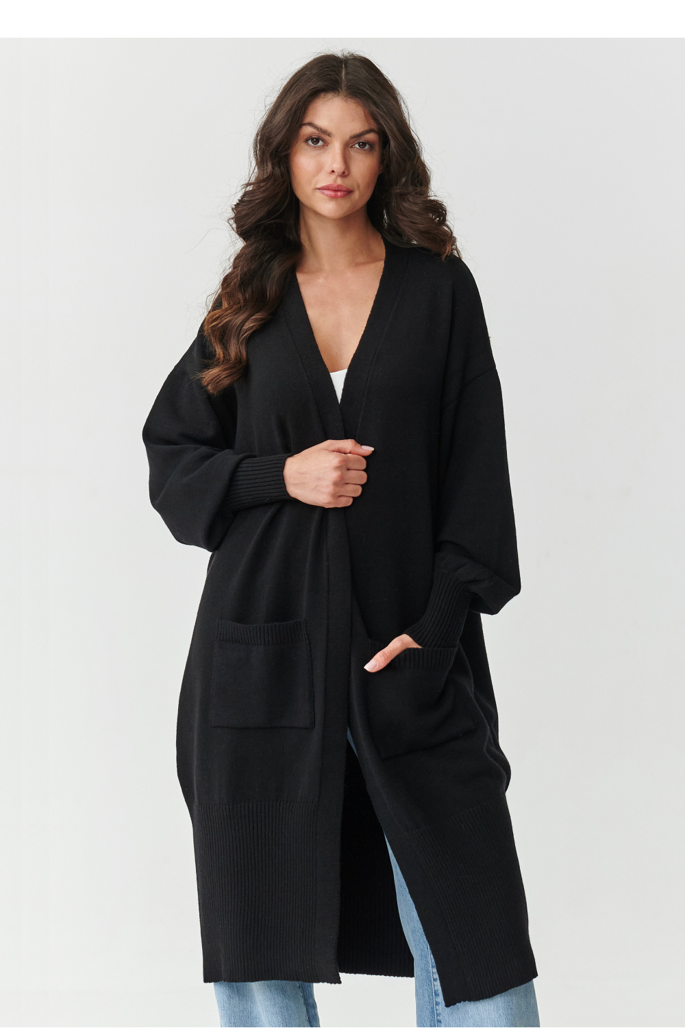 Adult Product 18+ - Cardigan model 218107 Makadamia - Makadamia - Cardigans for Women, Ponchos - KS Store