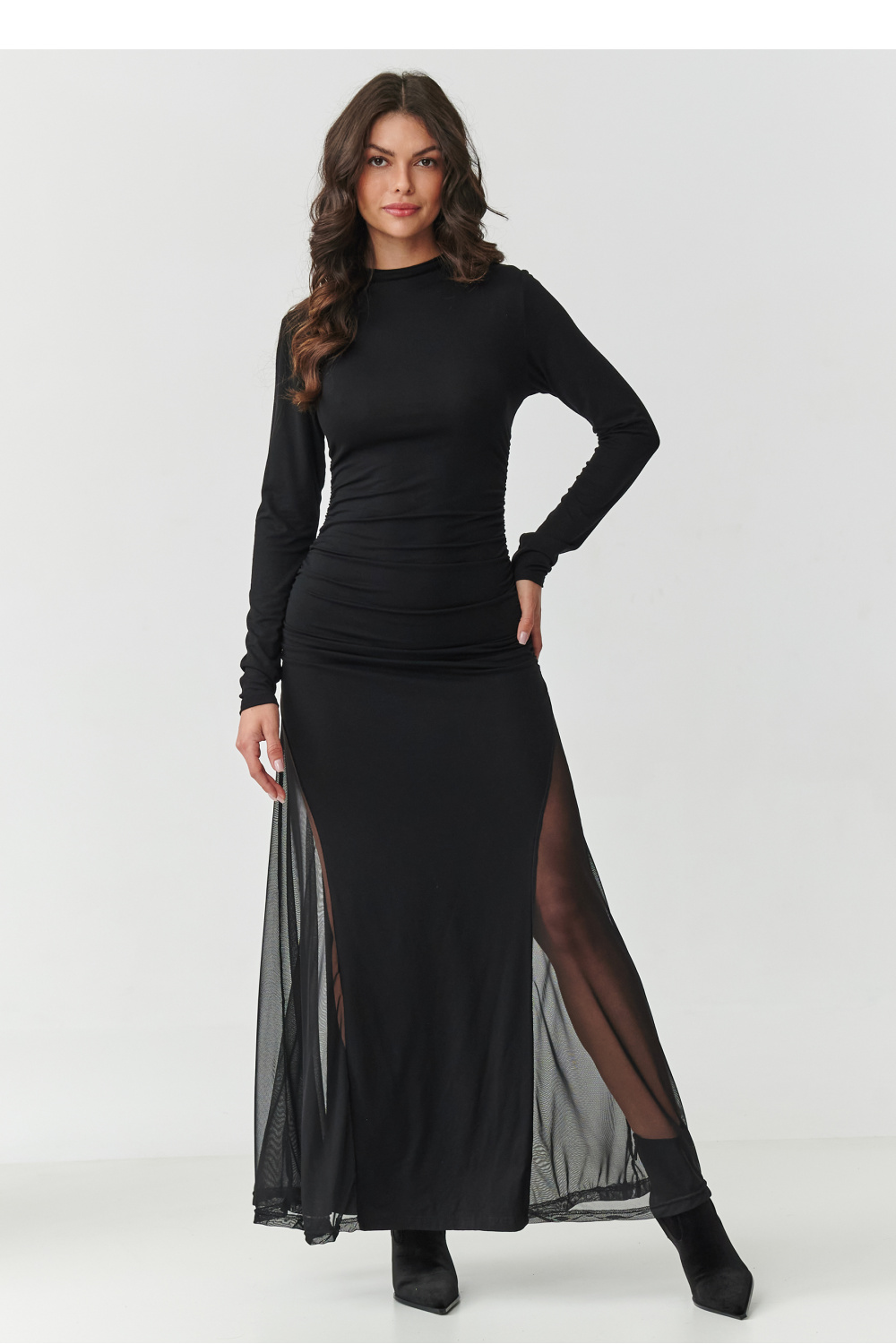 Adult Product 18+ - Long dress model 218109 Makadamia - Makadamia - Evening Dresses - KS Store