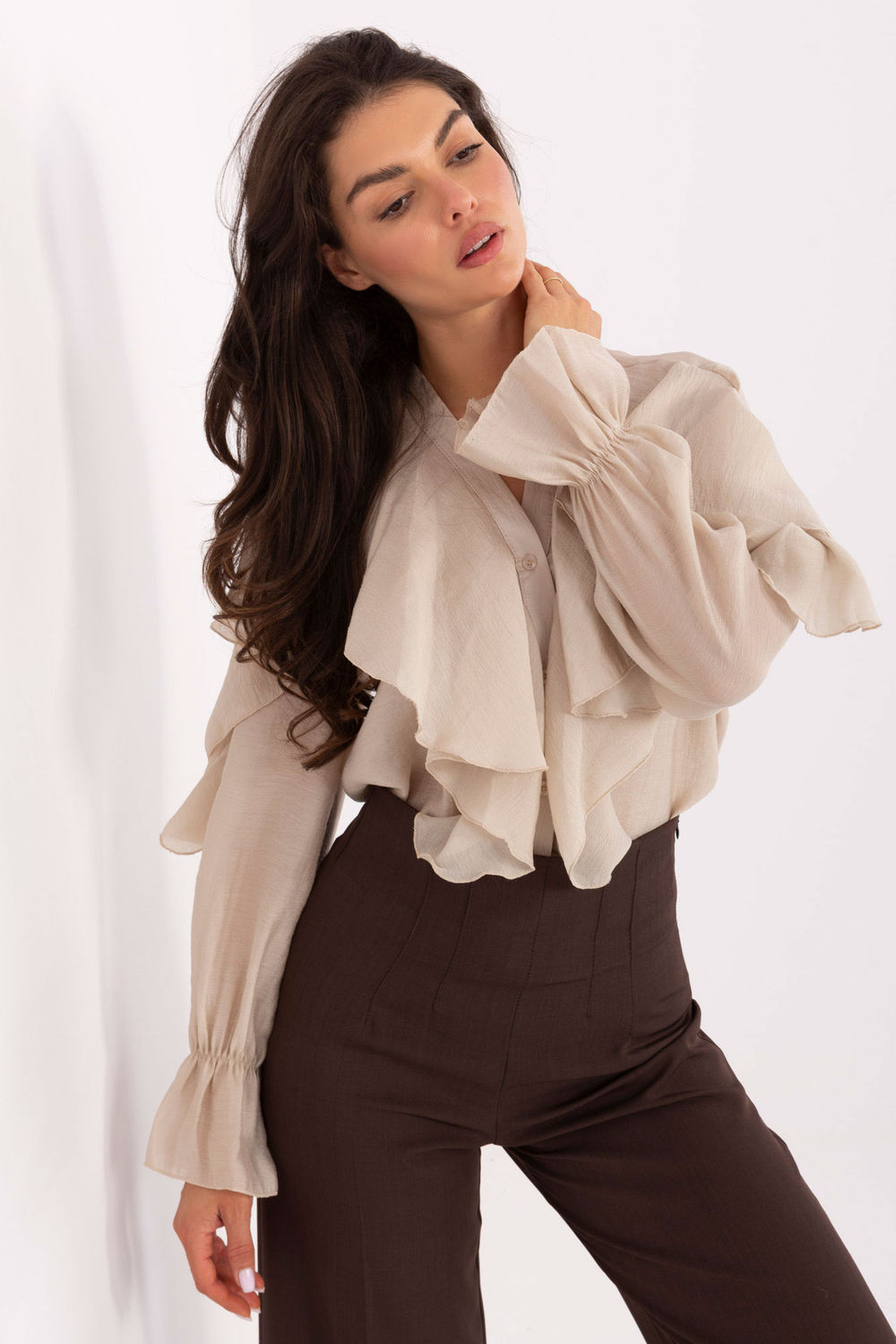 Adult Product 18+ - Long sleeve shirt model 218413 Rue Paris - Rue Paris - Shirts for Women - KS Store