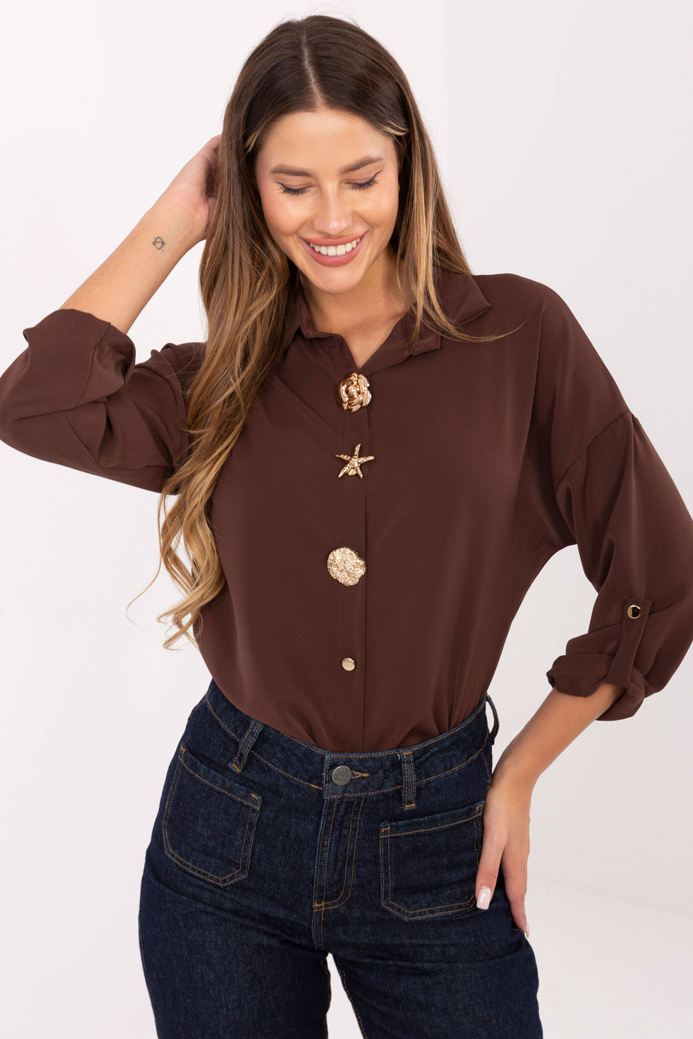 Adult Product 18+ - Long sleeve shirt model 219388 Rue Paris - Rue Paris - Shirts for Women - KS Store