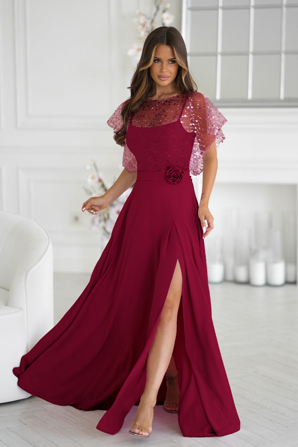 Adult Product 18+ - Long dress model 219687 Bicotone - Bicotone - Evening Dresses - KS Store