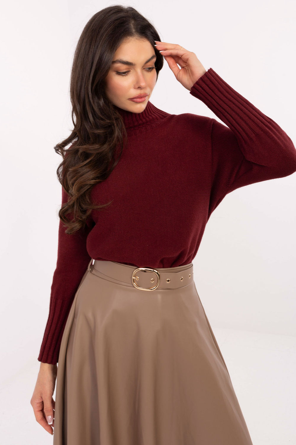Adult Product 18+ - Turtleneck model 219896 Rue Paris - Rue Paris - Sweaters, Pullovers, Jumpers, Turtlenecks, Boleros, Shrugs - KS Store