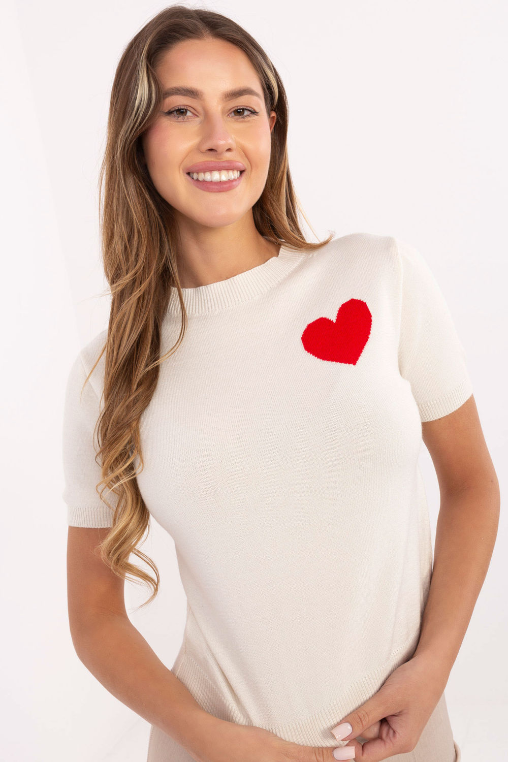 Adult Product 18+ - Short sleeve sweater model 219972 Factory Price - Factory Price - Sweaters, Pullovers, Jumpers, Turtlenecks, Boleros, Shrugs - KS Store