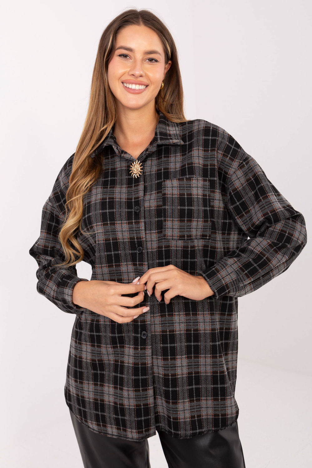 Adult Product 18+ - Long sleeve shirt model 220042 Italy Moda - Italy Moda - Shirts for Women - KS Store