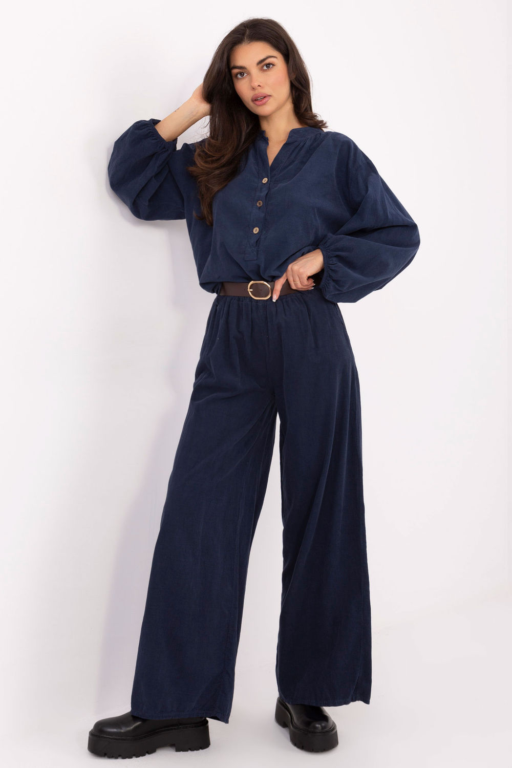 Adult Product 18+ - corduroy trousers model 220281 Italy Moda - Italy Moda - Pants, Trousers, Shorts - KS Store