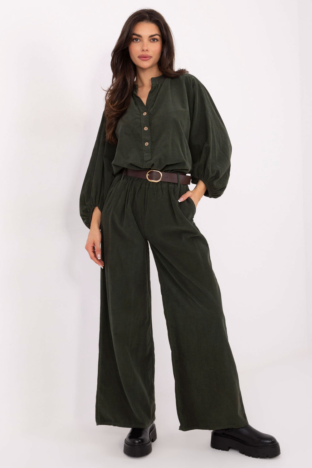 Adult Product 18+ - corduroy trousers model 220283 Italy Moda - Italy Moda - Pants, Trousers, Shorts - KS Store