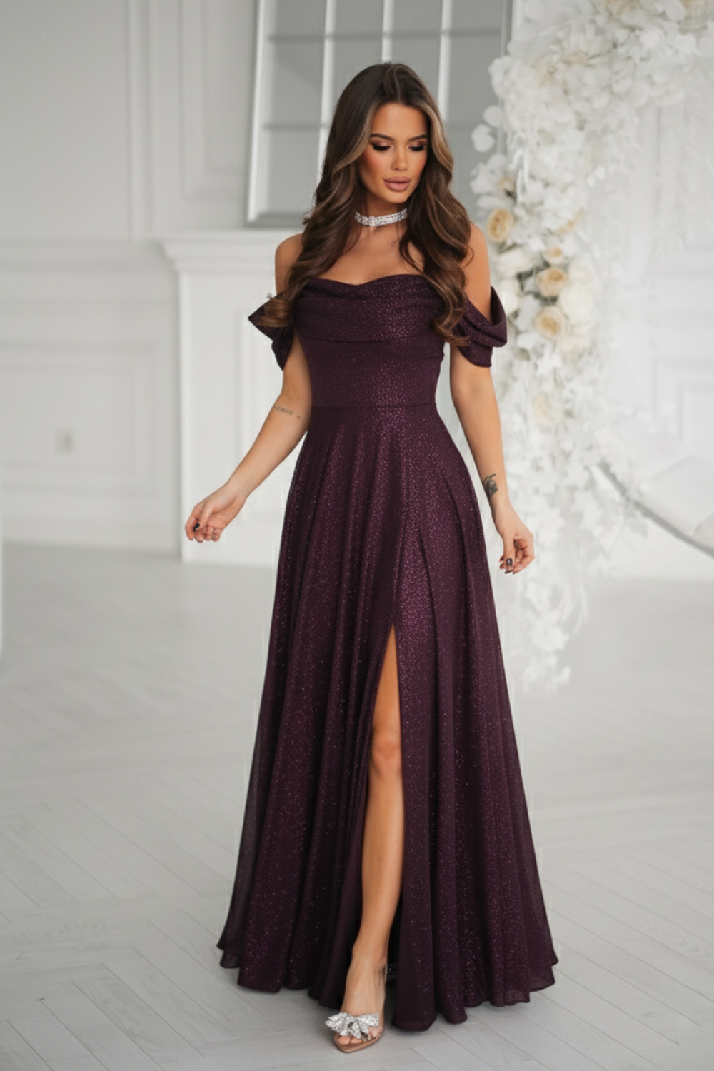 Adult Product 18+ - Long dress model 220659 Bicotone - Bicotone - Evening Dresses - KS Store