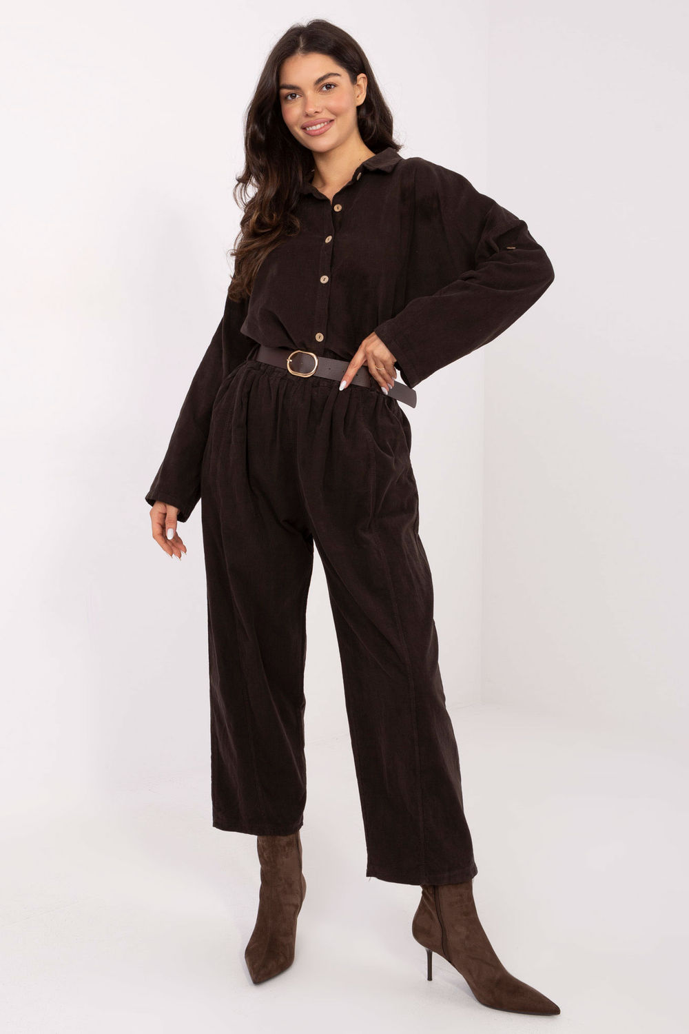 Adult Product 18+ - corduroy trousers model 220816 Italy Moda - Italy Moda - Pants, Trousers, Shorts - KS Store