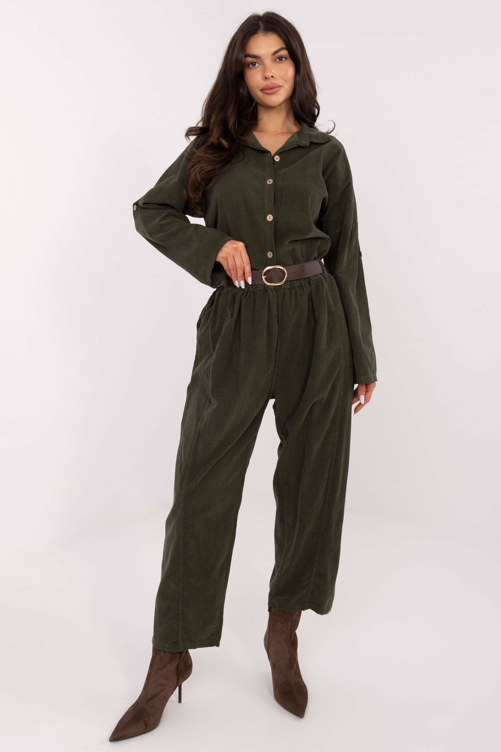 Adult Product 18+ - corduroy trousers model 220817 Italy Moda - Italy Moda - Pants, Trousers, Shorts - KS Store