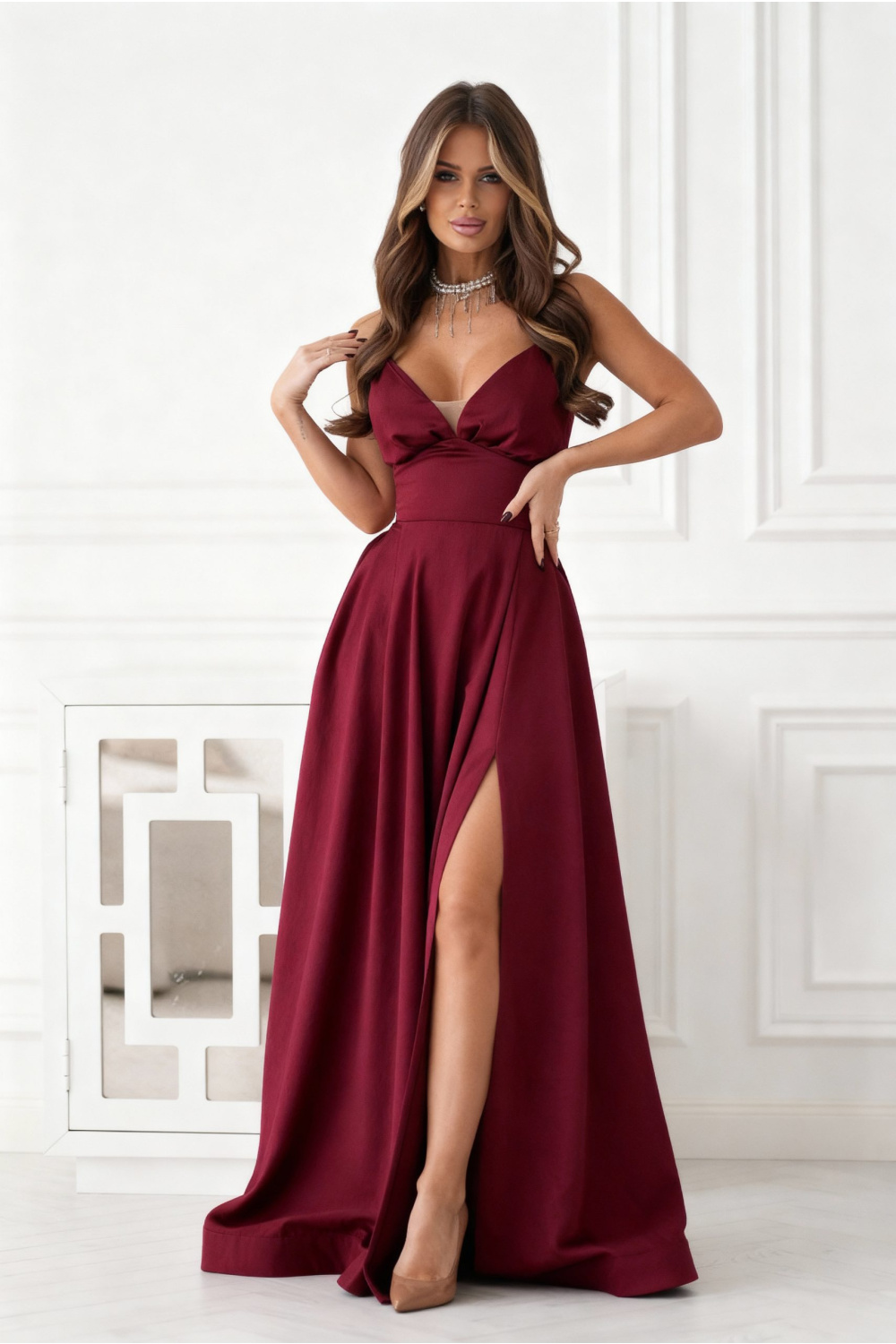 Adult Product 18+ - Long dress model 221608 Bicotone - Bicotone - Evening Dresses - KS Store
