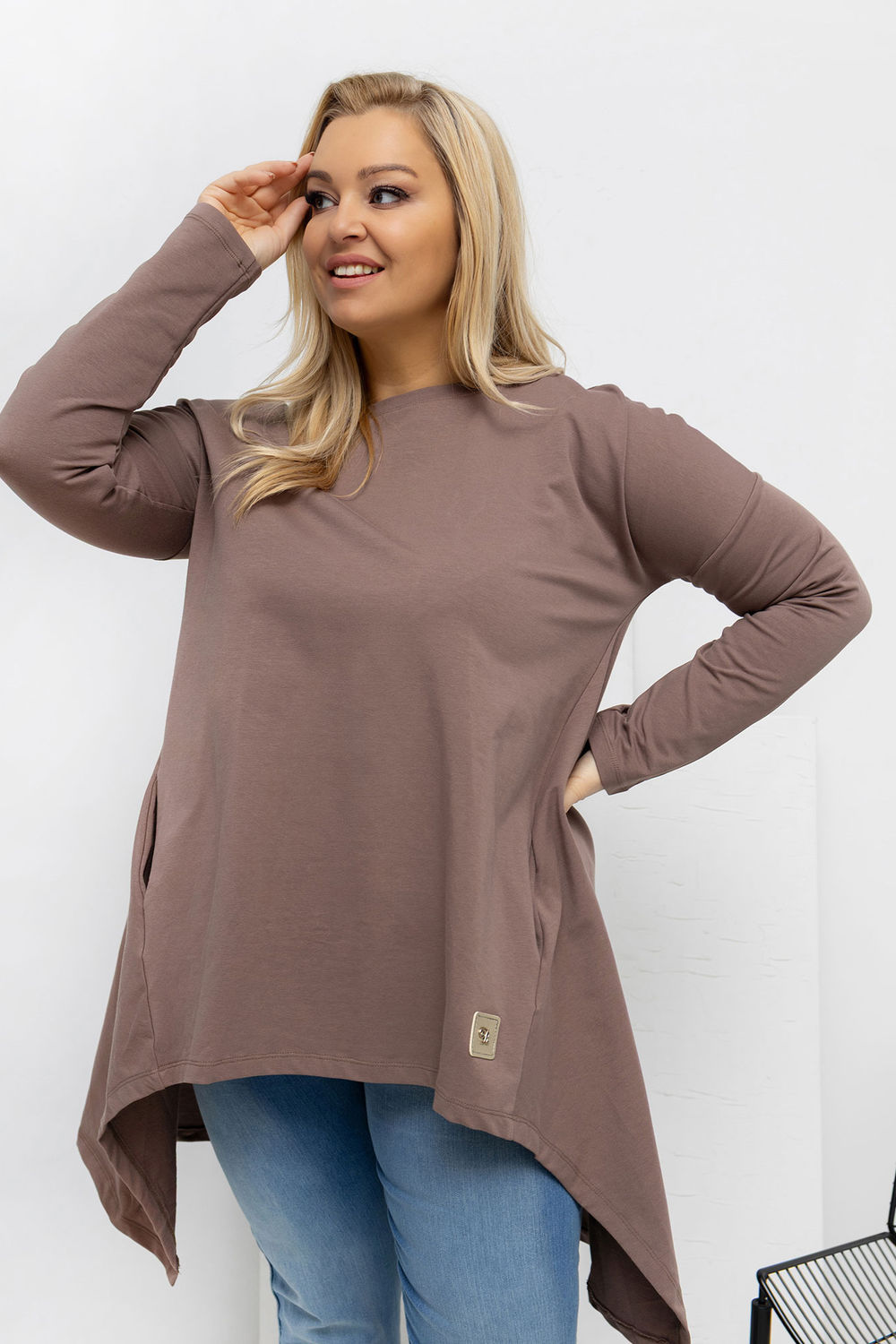 Adult Product 18+ - Plus size Tunic model 222407 Relevance - Relevance - Plus Size Shirts, Blouses, Tunics - KS Store