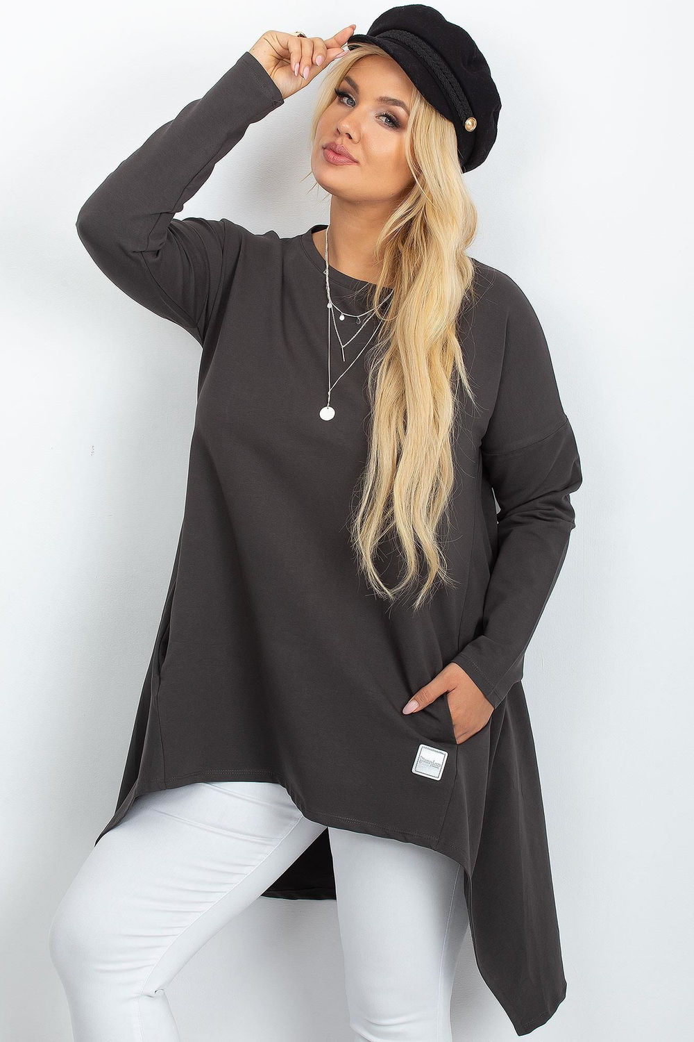 Adult Product 18+ - Plus size Tunic model 222411 Relevance - Relevance - Plus Size Shirts, Blouses, Tunics - KS Store
