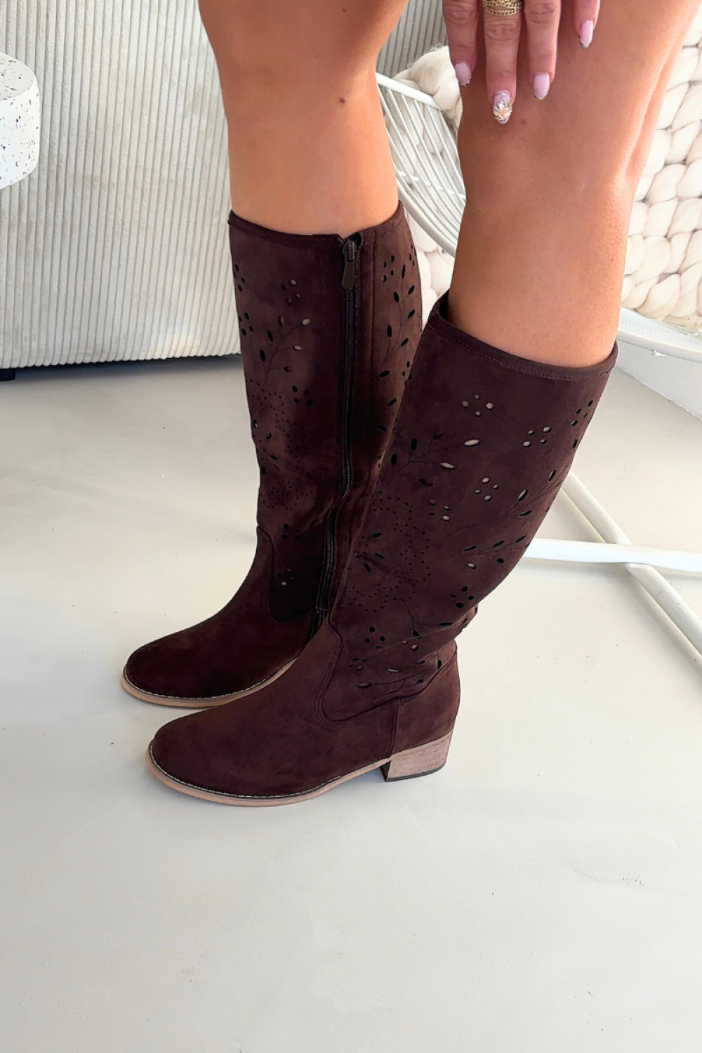 Adult Product 18+ - Open-work Boots model 222525 Step in style - Step in style - Over the Knee High Boots, Thigh High Boots - KS Store