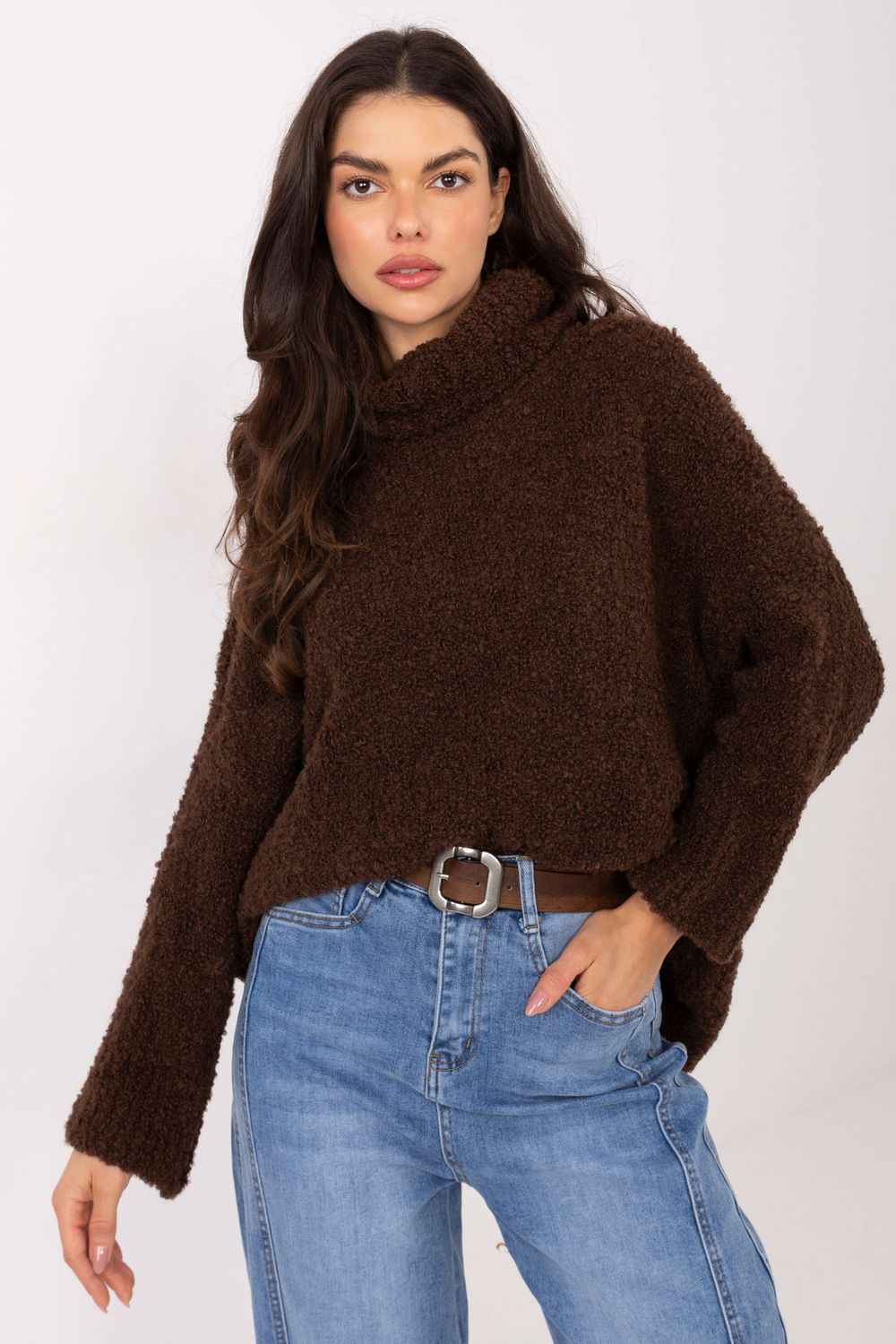 Adult Product 18+ - Turtleneck model 223085 Factory Price - Factory Price - Sweaters, Pullovers, Jumpers, Turtlenecks, Boleros, Shrugs - KS Store