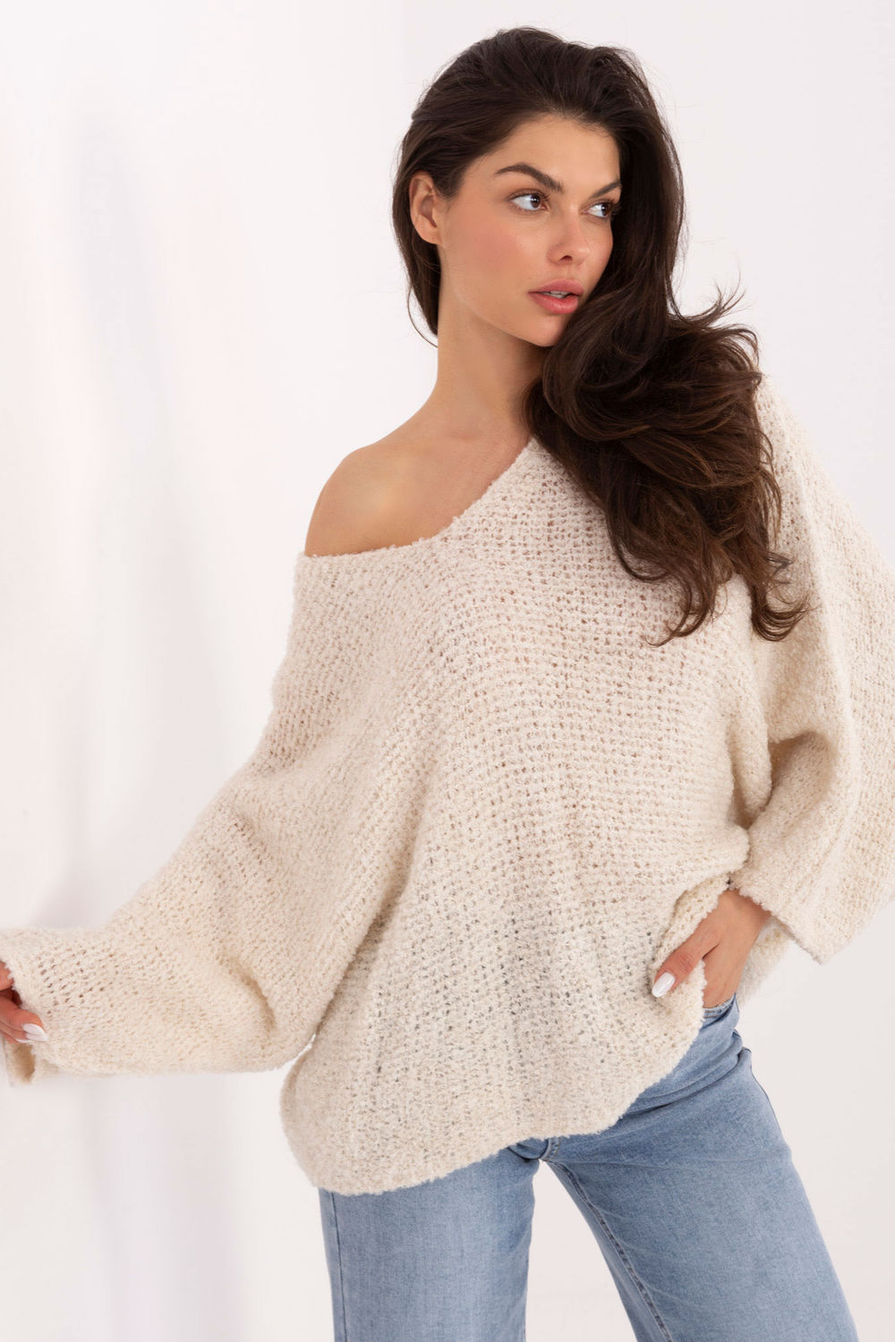 Adult Product 18+ - Jumper model 223091 Factory Price - Factory Price - Sweaters, Pullovers, Jumpers, Turtlenecks, Boleros, Shrugs - KS Store