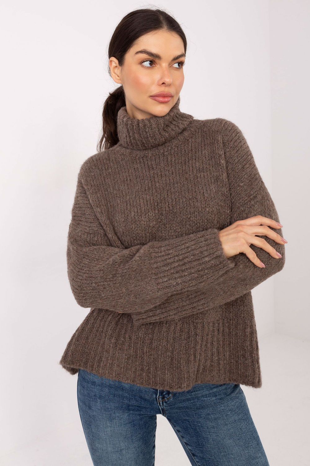 Adult Product 18+ - Turtleneck model 223092 Factory Price - Factory Price - Sweaters, Pullovers, Jumpers, Turtlenecks, Boleros, Shrugs - KS Store