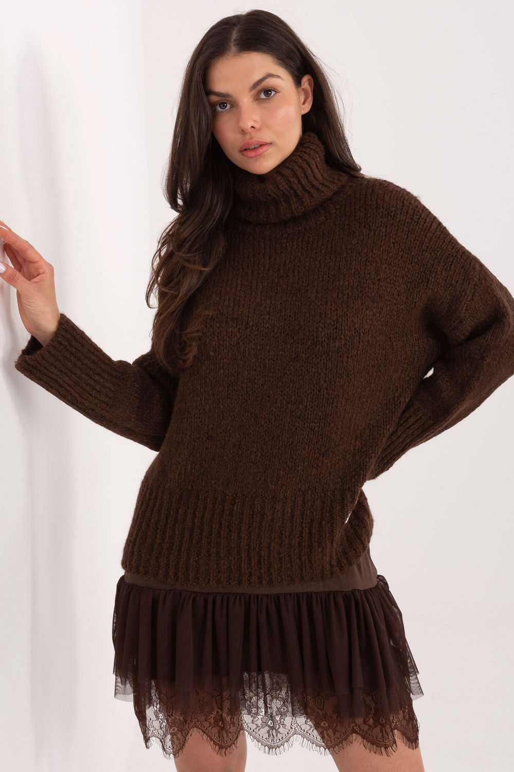 Adult Product 18+ - Turtleneck model 223094 Factory Price - Factory Price - Sweaters, Pullovers, Jumpers, Turtlenecks, Boleros, Shrugs - KS Store