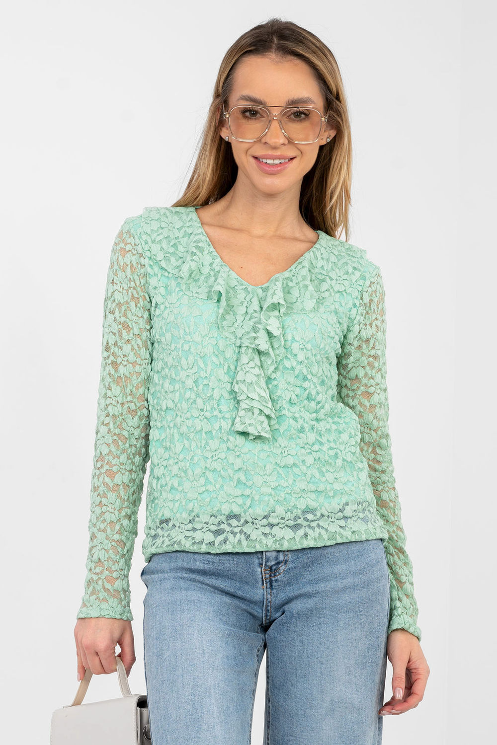Adult Product 18+ - Lace blouse model 223839 Rue Paris - Rue Paris - Women`s Blouses, Tunics - KS Store