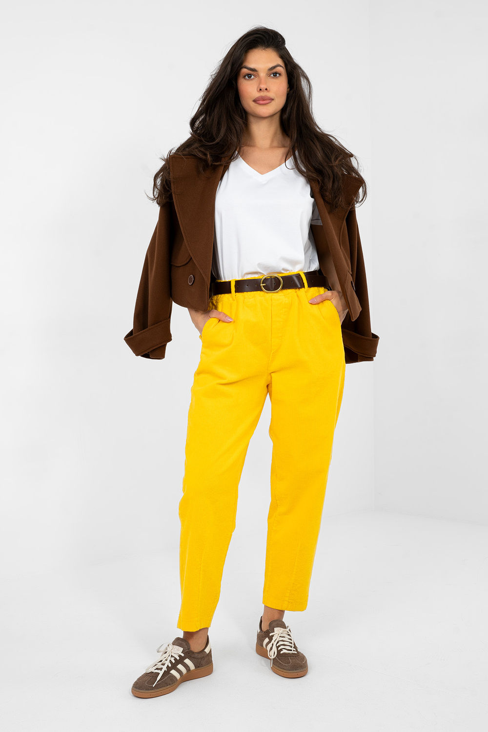 Adult Product 18+ - corduroy trousers model 224052 Italy Moda - Italy Moda - Pants, Trousers, Shorts - KS Store